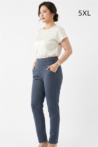9108-5XL-D กางเกงสีเทา  เอว 29 ยืดได้ถึง 37 นิ้ว ขายาว 37 นิ้ว