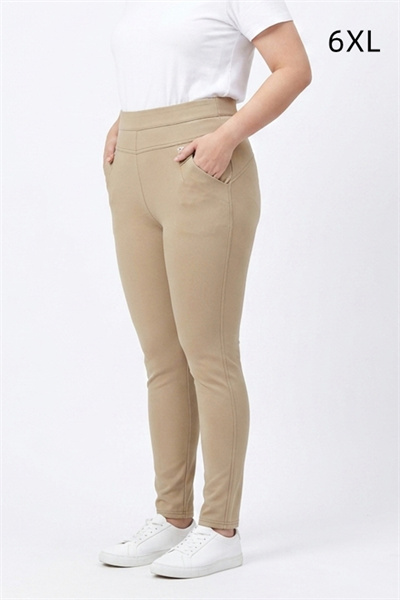 9108-6XL-G กางเกงสีกากี เอว 30 ยืดได้ถึง 38 นิ้ว ขายาว 37 นิ้ว
