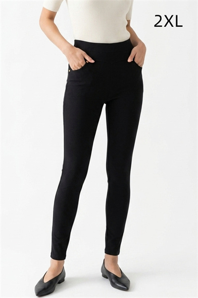 TP961-2XL กางเกงสกินนี่สีดำ เอว 29-31 นิ้ว    ขายาว 36 นิ้ว