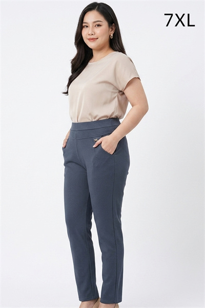 9108-7XL-D กางเกงสีเทา เอว32 ยืดได้ถึง 40 นิ้ว ขายาว 37 นิ้ว