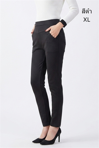LS9108-XL-A กางเกงสีดำ เอว 24 ยืดได้ถึง 31 นิ้ว ขายาว 36 นิ้ว