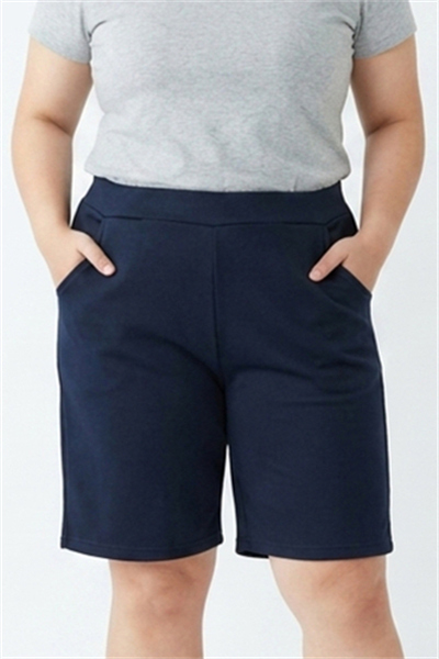 TK5188-5XL-B กางเกงสีกรม รอบเอวก่อนยืด 29 นิ้ว - ยืดสุด 44 นิ้ว ความยาว 19 นิ้ว