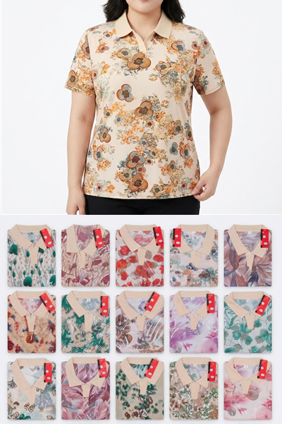 BQ12A คอปกเสื้อใหม่ ผ้าใยไผ่ยืดได้ รอบอก42นิ้ว ยาว26นิ้ว ขายคละลายคละสี